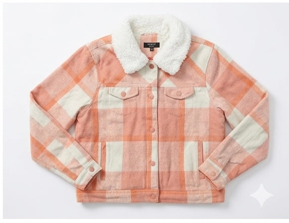 Chamarra Confort Plaid con interior de borrega - estilo y calidez premium