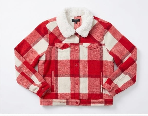 Chamarra Confort Plaid con interior de borrega - estilo y calidez premium