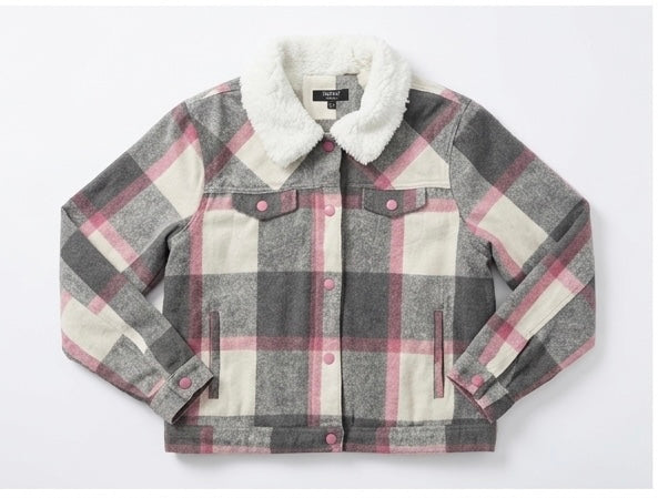 Chamarra Confort Plaid con interior de borrega - estilo y calidez premium